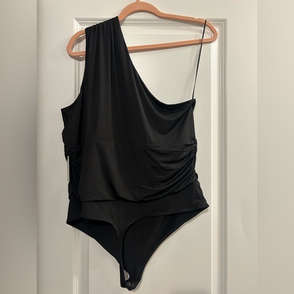 Express Asymmetrical Black Body Suit - Picture 3 of 5